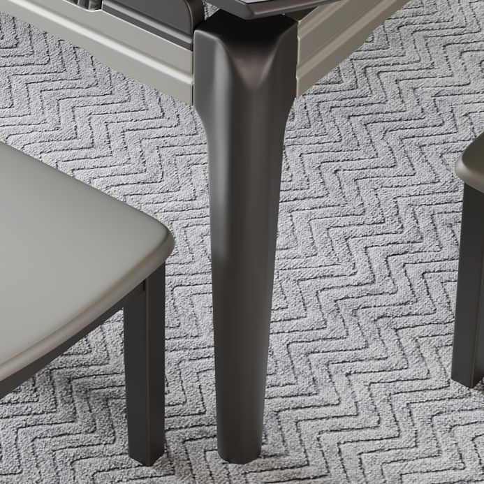 1/5/7/9 Pieces White Stainless Steel Top Dining Set for Home