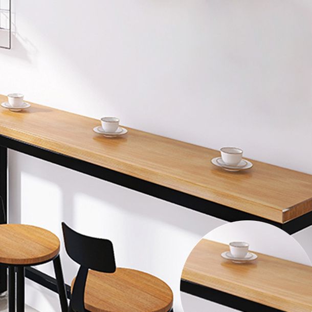 Rectangular Bar Height Table Industrial Style Bar Table with Trestle Base Clearhalo 'Bar Furniture' 'Bar Tables' 'bar_tables' 'furn' 'furn_bar_tables' 'Furniture' 'Kitchen & Dining Furniture' 1200x1200_86817624-80f3-4ad4-96b3-49e2cdcadefa