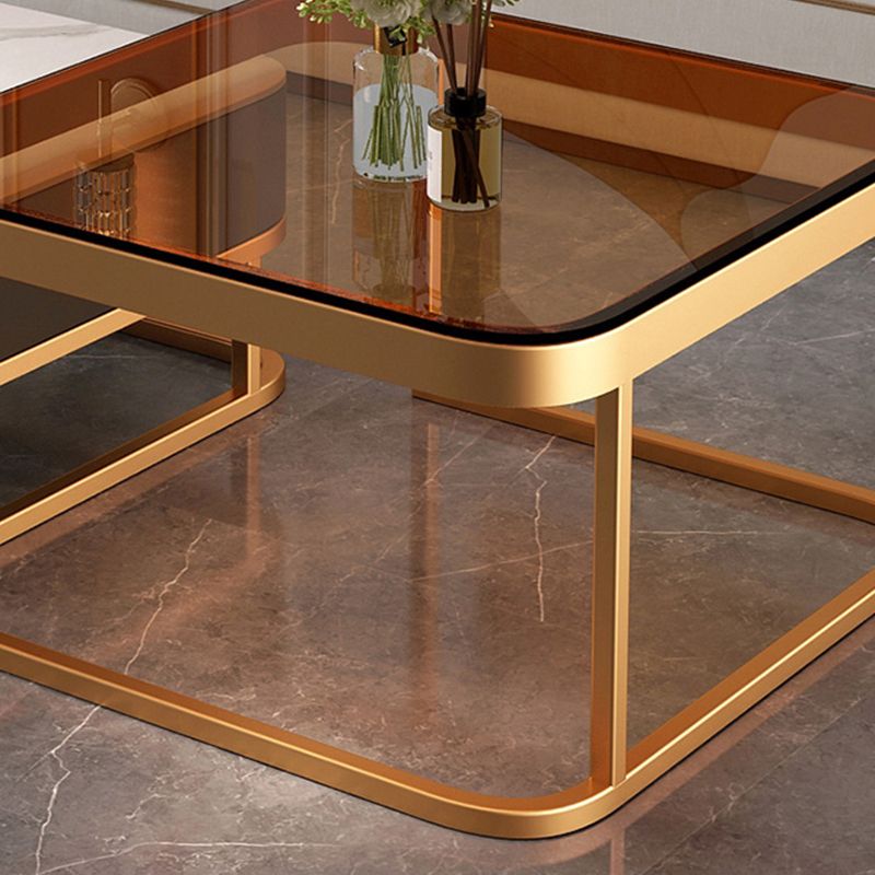 Slate Coffee Table Square 2 Nesting Coffee Table Set for Living Room Clearhalo 'Coffee & Accent Tables' 'Coffee Tables' 'coffee_tables' 'furn' 'furn_coffee_tables' 'Furniture' 'Living Room Furniture' 1200x1200_868346f4-21fa-43d0-a333-feec81520ada