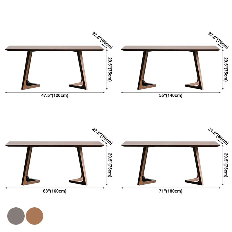Rectangle Double Pedestal Home Furniture Pine Solid Wood Dining Room Collection Clearhalo ' dining_table' 'Dining Tables & Seating' 'Dining Tables' 'furn' 'furn_dining_table' 'Furniture' 'furniture_dining_table' 'Kitchen & Dining Furniture' 'kitchen&dining_furn' 'kitchen' 'kitchen_dining_table' 1200x1200_868484f5-0523-434a-8487-c2ada3e6a05d