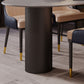 Modern Dining Table Stone Top Table with Steel Base in Black Clearhalo ' dining_table' 'Dining Tables & Seating' 'Dining Tables' 'furn' 'furn_dining_table' 'Furniture' 'furniture_dining_table' 'Kitchen & Dining Furniture' 'kitchen&dining_furn' 'kitchen' 'kitchen_dining_table' 1200x1200_86851174-c3a3-4c4a-a099-66b7cb30d569