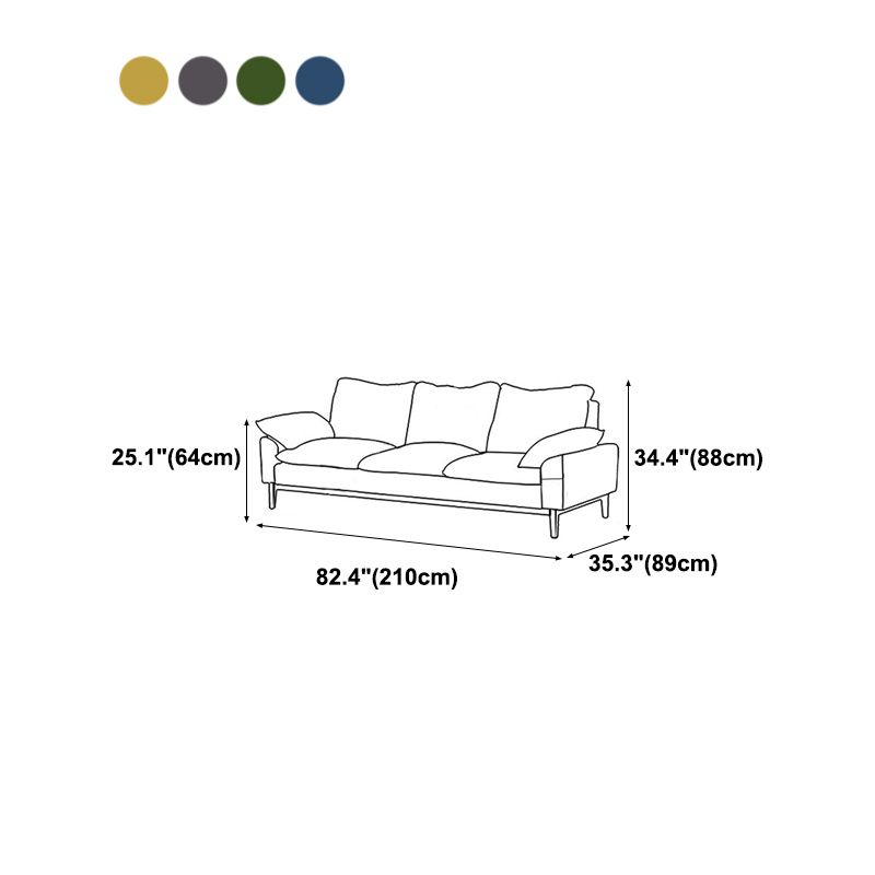 SOFA NORDICO DA 3 PERDIO CHE CILLATO POLIESTRO CHOUTO TOTTO CON CUSCHIONI E BASE IN LEGNO