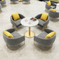White 1/2/5 Pieces Dining Set Modern Style Stone Dining Table Set for Home Use Clearhalo 'Dining Room Sets' 'Dining Tables & Seating' 'dining_room_set' 'furn' 'furn_dining_room_set' 'Furniture' 'Kitchen & Dining Furniture' 1200x1200_868642eb-d69f-4c07-97e0-328d3b57feac