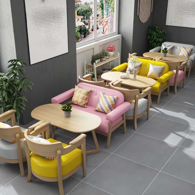 Modern Loose Sofa Back with Pillow Top Arm or Square Arm Sofa for Restaurant Clearhalo 'furn' 'furn_sofas' 'Furniture' 'furniture_sofas' 'kitchen' 'kitchen_sofas' 'Living Room Furniture' 'Sofa' 'sofas' 1200x1200_8686881c-b3a9-4e81-aa93-07bcaa1bfa77