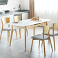 Minimalist Sintered Stone Dining Table White Extendable Dining Table for Kitchen Clearhalo ' dining_table' 'Dining Tables & Seating' 'Dining Tables' 'furn' 'furn_dining_table' 'Furniture' 'furniture_dining_table' 'Kitchen & Dining Furniture' 'kitchen&dining_furn' 'kitchen' 'kitchen_dining_table' 1200x1200_8686984a-23e9-4fc8-9088-05ff39c46635