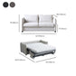 Scandinavian Stain-resistant Sofa Bed Faux Leather Sleeper Sofa