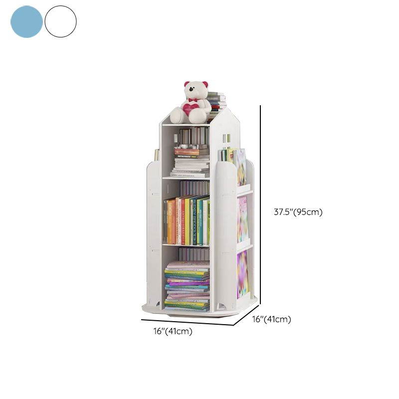 Scandinavian Open Back Standard Bookshelf Engineered Wood Bookcast
