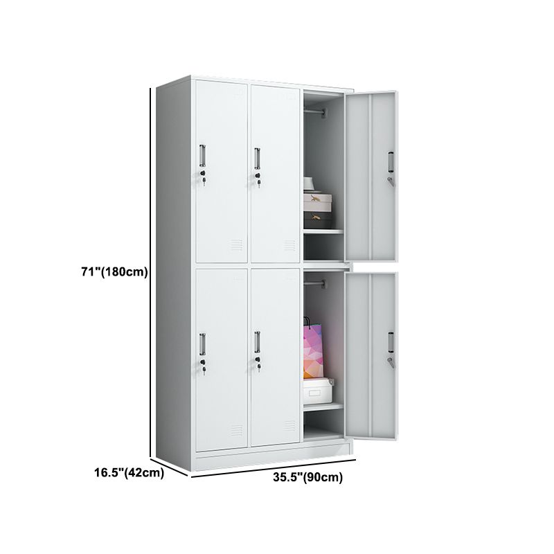 Gabinete de metal blanco para baños gabinete de almacenamiento contemporáneo con puerta con bisagras