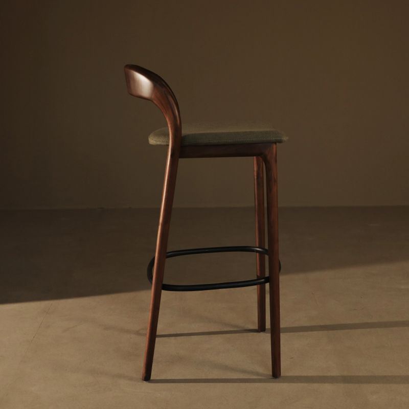 Tabourets de comptoir et de bar en tissu vert