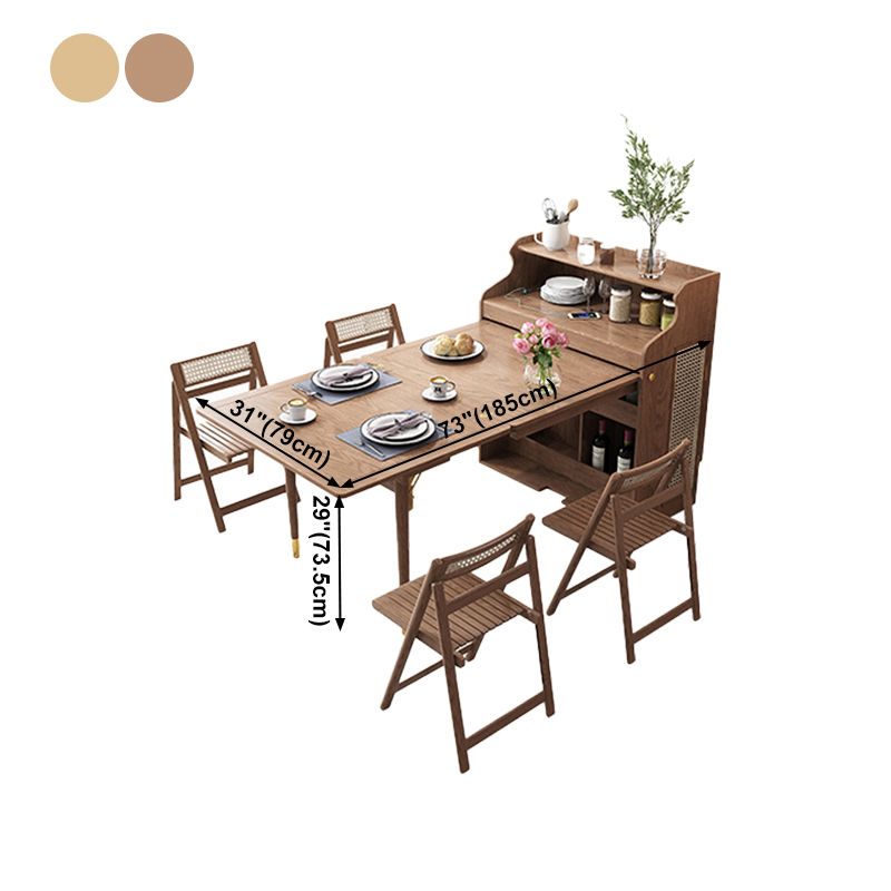 55.1-inch Rectangle Wood Color Dining Table Solid Wood Table Mid-Century Modern for Home Clearhalo ' dining_table' 'Dining Tables & Seating' 'Dining Tables' 'furn' 'furn_dining_table' 'Furniture' 'furniture_dining_table' 'Kitchen & Dining Furniture' 'kitchen&dining_furn' 'kitchen' 'kitchen_dining_table' 1200x1200_868a0cba-1d15-44b1-876c-90f81f401f34