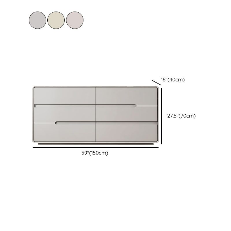 Modern tocador doble horizontal tocador de madera para dormitorio