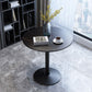 Glam Style Stone Top Dinette Table Metal Base Dining Table for Coffee Shop Clearhalo 'Dining Tables & Seating' 'Dining Tables' 'dining_table' 'Furniture' 'furniture_dining_table' 'Kitchen & Dining Furniture' 'kitchen' 'kitchen_dining_table' 1200x1200_868b37b1-119e-468b-8ad4-10b1a02b3682