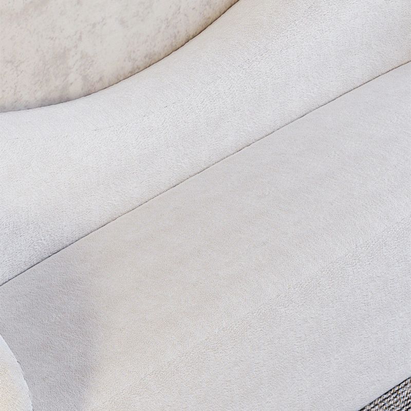 Sofá estándar de la tela de tela de tela de camello contemporánea