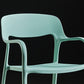 Modern Style Arm Chair Open Back Chair with Plastic Legs for Kitchen Clearhalo ' kitchen&dining_furn' 'Dining Chairs' 'Dining Tables & Seating' 'dining_chair' 'furn' 'furn_dining_chair' 'Furniture' 'furniture_dining_chair' 'Kitchen & Dining Furniture' 'kitchen' 1200x1200_868c2500-850a-49e4-add3-85c1d720acae