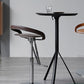 Industrial Leather Bar Stool Low Back Adjustable Counter Stool for Bristol