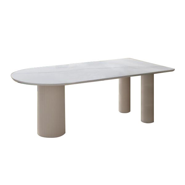 Metal Modern Free Form Dining Table Marble Top Table for Dining Room and Kitchen Clearhalo ' dining_table' 'Dining Tables & Seating' 'Dining Tables' 'furn' 'furn_dining_table' 'Furniture' 'furniture_dining_table' 'Kitchen & Dining Furniture' 'kitchen&dining_furn' 'kitchen' 'kitchen_dining_table' 1200x1200_868da315-0b5f-497e-aec4-a7d7808448d2