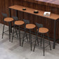 Contemporary Dining Stools Metal Low Back Bar Stools with Footrest Clearhalo 'Bar Furniture' 'Bar Stools' 'bar_stools' 'furn' 'furn_bar_stools' 'Furniture' 'Kitchen & Dining Furniture' 1200x1200_868e1f26-6178-4f25-9184-426eec4e7ec3