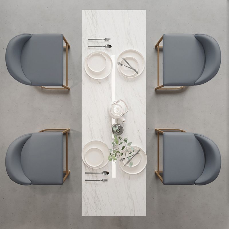 Glam 1/2/5 Pieces Bar Table Set Rectangle Bar Table with Metal High Stools Clearhalo 'Bar Furniture' 'furn' 'furn_home_bar_bar_sets' 'Furniture' 'Home Bars & Bar Sets' 'home_bar_bar_sets' 'Kitchen & Dining Furniture' 1200x1200_86908f97-ee83-46f6-8530-4c8101fd0f2e