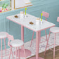 Stone Bar Dining Table Modern Bar Table with Iron Base for Dining Room Clearhalo 'Bar Furniture' 'Bar Tables' 'bar_tables' 'furn' 'furn_bar_tables' 'Furniture' 'furniture_bar_tables' 'Kitchen & Dining Furniture' 1200x1200_8690b286-7c36-4a0a-a9d0-f1f860b7f874