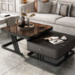 Square Slate Frame Cocktail Table with Drawers 2 Nesting Coffee Table Set Clearhalo 'Coffee & Accent Tables' 'Coffee Tables' 'coffee_tables' 'furn' 'furn_coffee_tables' 'Furniture' 'Living Room Furniture' 1200x1200_86912771-4075-4dc1-b71e-db43e82a08f3