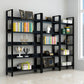 Vertical Industrial Etagere Bookshelf Steel Frame Solid Wood Shelf Bookshelf Clearhalo 'Bookcases' 'furn' 'furn_bookcases' 'Furniture' 'furniture_bookcases' 'kitchen' 'kitchen_bookcases' 'Living Room Furniture' 'Office Furniture' 1200x1200_86914a8c-d764-4fcd-8012-413c34acee81
