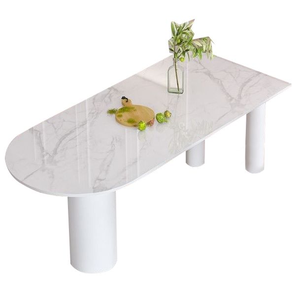 White Stone Top Dinner Room Kitchen Table Modern Metal Base Dinner Table Clearhalo 'Dining Tables & Seating' 'Dining Tables' 'dining_table' 'furn' 'furn_dining_table' 'Furniture' 'furniture_dining_table' 'Kitchen & Dining Furniture' 'kitchen' 'kitchen_dining_table' 1200x1200_8691f032-419a-47a3-9f70-51c571fe27d0
