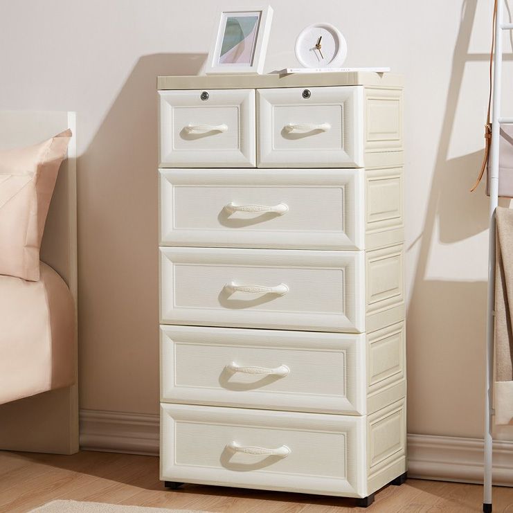 Armoire de garde-robe contemporaine avec tiroir en plastique armoire non conservateur
