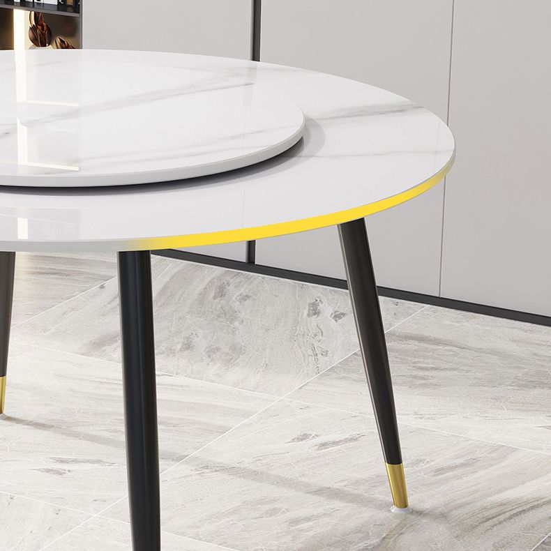 1/4/7 Pcs Metal Modern Dining Room Set with Round Table Dining Set Clearhalo 'Dining Room Sets' 'Dining Tables & Seating' 'dining_room_set' 'furn' 'furn_dining_room_set' 'Furniture' 'furniture_dining_room_set' 'Kitchen & Dining Furniture' 'kitchen&dining_furn' 'kitchen' 1200x1200_8693fd78-8f7d-4e5c-96ab-9314f02e645e