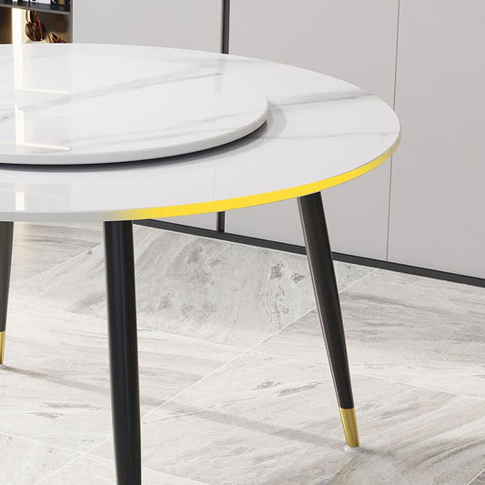 1/4/7 Pcs Metal Modern Dining Room Set with Round Table Dining Set Clearhalo 'Dining Room Sets' 'Dining Tables & Seating' 'dining_room_set' 'furn' 'furn_dining_room_set' 'Furniture' 'furniture_dining_room_set' 'Kitchen & Dining Furniture' 'kitchen&dining_furn' 'kitchen' 1200x1200_8693fd78-8f7d-4e5c-96ab-9314f02e645e