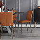 Contemporary Style Leather Dining Chairs Armless Solid Back Chair for Kitchen Clearhalo ' kitchen&dining_furn' 'Dining Chairs' 'Dining Tables & Seating' 'dining_chair' 'furn' 'furn_dining_chair' 'Furniture' 'furniture_dining_chair' 'Kitchen & Dining Furniture' 'kitchen' 1200x1200_86949bc5-66f1-413a-8226-44b91b11df99