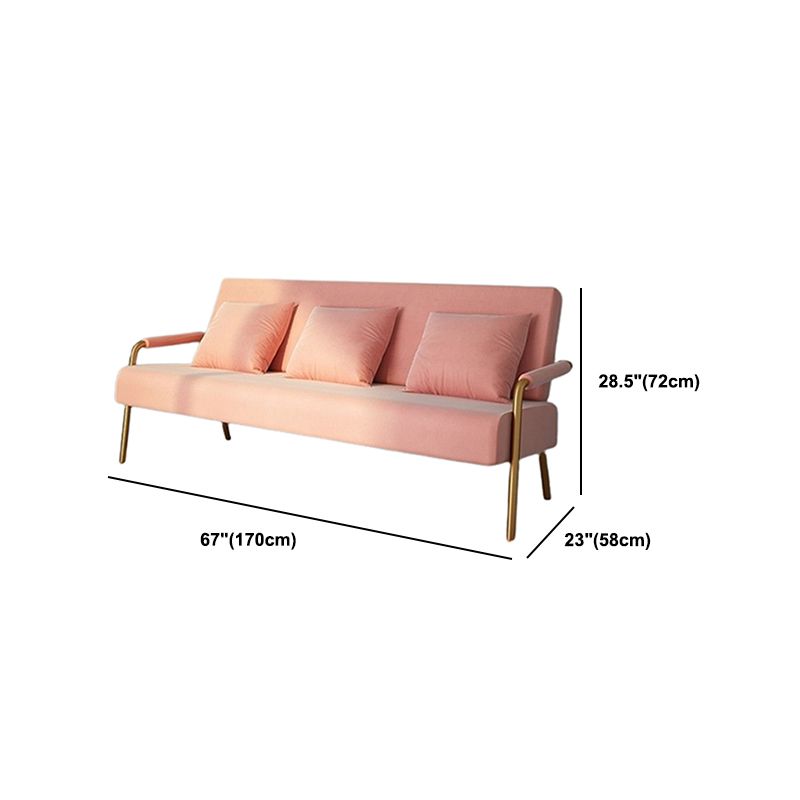 28.34" High Velvet Sofa Contemporary Square Arm Sofa for Apartment Clearhalo 'furn' 'furn_sofas' 'Furniture' 'Living Room Furniture' 'Sofa' 'sofas' 1200x1200_8695d408-a12c-406e-a8d1-b747645ba679