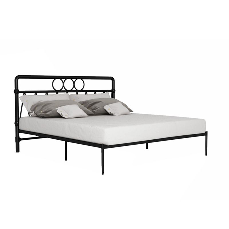 43.3" Tall Bed with Headboard Low Profile Bed with Metal Legs Clearhalo 'Bedroom Furniture' 'Beds' 'furn' 'furn_beds' 'Furniture' 1200x1200_8697544b-37d8-4d28-9567-79ed183ce9e1