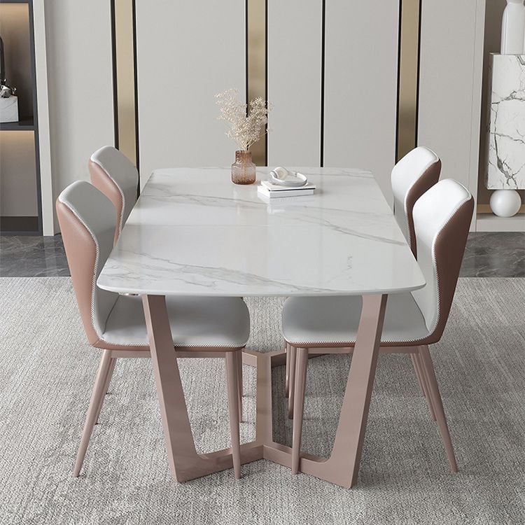 Faux Leather Kitchen Dining Chair Contemporary Wingback Side Chair