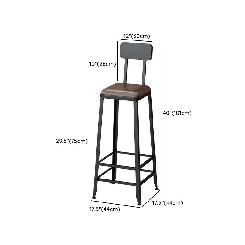 Industrial Wooden 1/2/5 Pieces Bar Table Set Rectangle Bar Table with Metal Legs Clearhalo 'Bar Furniture' 'furn' 'furn_home_bar_bar_sets' 'Furniture' 'Home Bars & Bar Sets' 'home_bar_bar_sets' 'Kitchen & Dining Furniture' 1200x1200_86987028-dc86-4750-b325-acfeff3b2850
