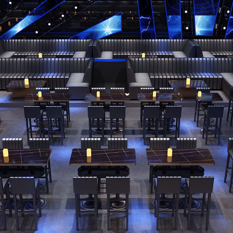 Industrial Black Bar Table Living Room Bistro Bar Desk with Storage Clearhalo 'Bar Furniture' 'Bar Tables' 'bar_tables' 'furn' 'furn_bar_tables' 'Furniture' 'Kitchen & Dining Furniture' 1200x1200_86991702-6f89-4e8b-8dc0-1ca996c0e966