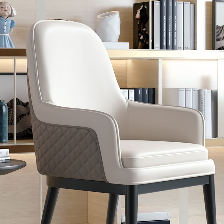 Nordic Style Kitchen Metal Dining Chair Parsons Arm Dining Side Chairs Clearhalo ' kitchen&dining_furn' 'Dining Chairs' 'Dining Tables & Seating' 'dining_chair' 'furn' 'furn_dining_chair' 'Furniture' 'furniture_dining_chair' 'Kitchen & Dining Furniture' 'kitchen' 1200x1200_8699c5f2-254e-4ae7-9abe-828d62088bf4