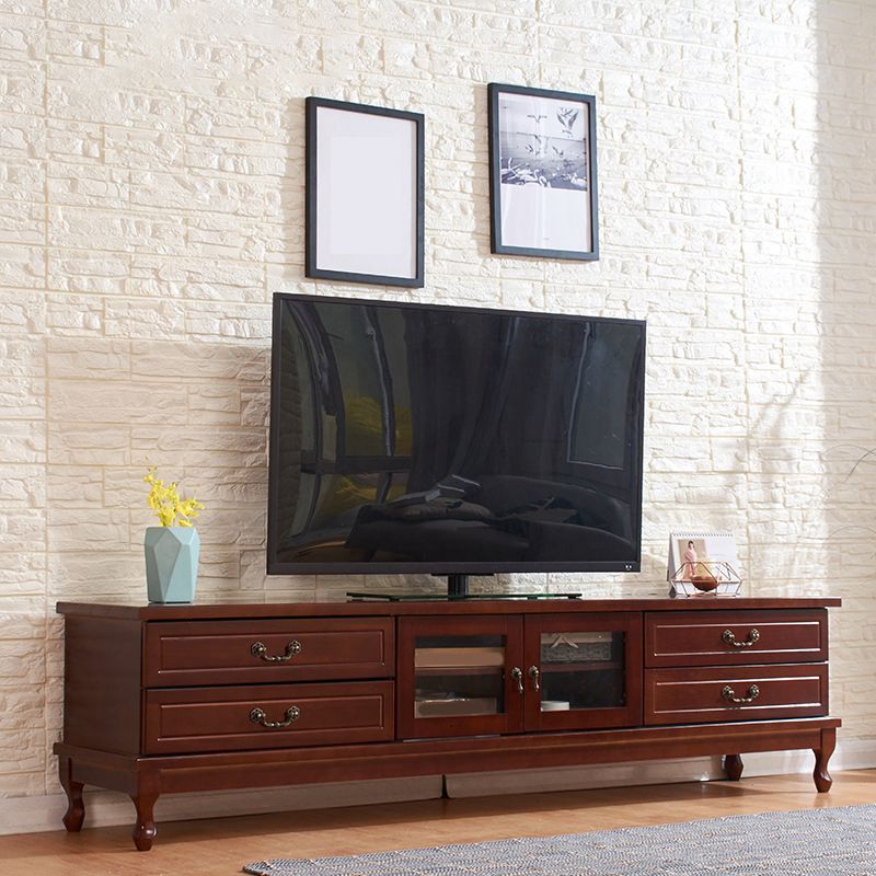 Transitional Wooden TV Stand TV Media Stand with Doors for Living Room Clearhalo 'furn' 'furn_tv_stands_entertainment_centers' 'Furniture' 'Living Room Furniture' 'TV Stands & Entertainment Centers' 'TV Stands & Media Storage Furniture' 'tv_stands_entertainment_centers' 1200x1200_8699c617-9b2e-440a-b569-1fc92f188015