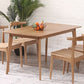 Contemporary Rectangle Dining Table Oak Solid Wood Table with 4 Legs for Home Kitchen Dinner Clearhalo ' dining_table' 'Dining Tables & Seating' 'Dining Tables' 'furn' 'furn_dining_table' 'Furniture' 'furniture_dining_table' 'Kitchen & Dining Furniture' 'kitchen&dining_furn' 'kitchen' 'kitchen_dining_table' 1200x1200_869a9653-b0df-4e21-86d2-7c211237f540