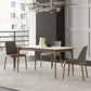 White Stone Top Table Mid-Century Modern Rectangle Table with 4 Wood Legs Clearhalo 'Dining Tables & Seating' 'Dining Tables' 'dining_table' 'furn' 'furn_dining_table' 'Furniture' 'furniture_dining_table' 'Kitchen & Dining Furniture' 'kitchen' 'kitchen_dining_table' 1200x1200_869b193a-60d2-4c23-8bd7-5660d93ad77e