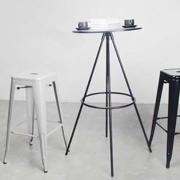 Tabouret de bar industriel carré industriel en métal tabouret intérieur pour Bristol