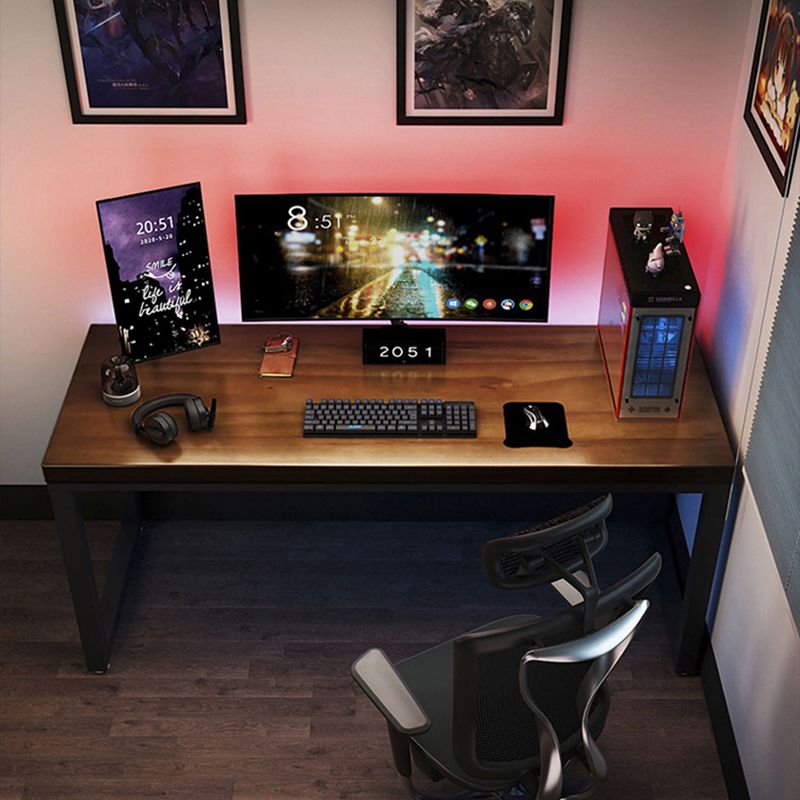 Escritorio de escritura de madera moderna escritorio rectangular de la oficina para el hogar y la oficina