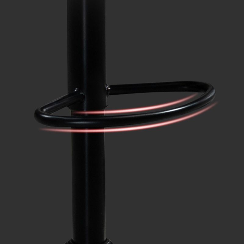 Industrial Bar and Counter Stool Adjustable Height Stool with Pedestal Base in Black Clearhalo 'Bar Furniture' 'Bar Stools' 'bar_stools' 'furn' 'furn_bar_stools' 'Furniture' 'furniture_bar_stools' 'Kitchen & Dining Furniture' 1200x1200_869d4fdb-5dd3-49bf-9985-59bce40e32a8