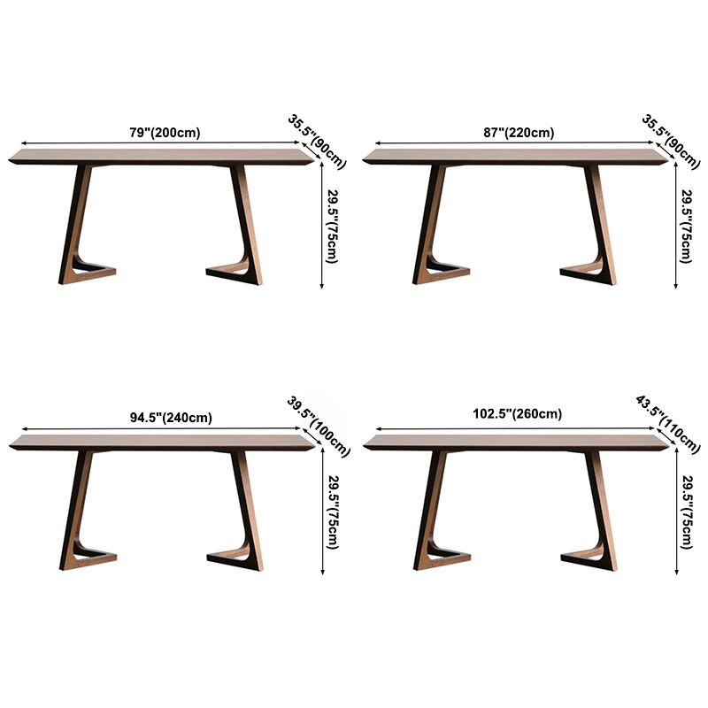 Rectangle Minimalist Dining Table Wood Color Fixed Table of Solid Wood Clearhalo ' dining_table' 'Dining Tables & Seating' 'Dining Tables' 'furn' 'furn_dining_table' 'Furniture' 'furniture_dining_table' 'Kitchen & Dining Furniture' 'kitchen&dining_furn' 'kitchen' 'kitchen_dining_table' 1200x1200_86a16a79-2654-4d98-b413-ae70a6f84893