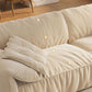 Contemporary Faux Leather Pillow Top Arm Sofa 2 Seater Stain Resistant Settee