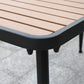 Set tavolo da pranzo in metallo stile moderno Set dinette da esterno 1/2/3/5/7 pezzi