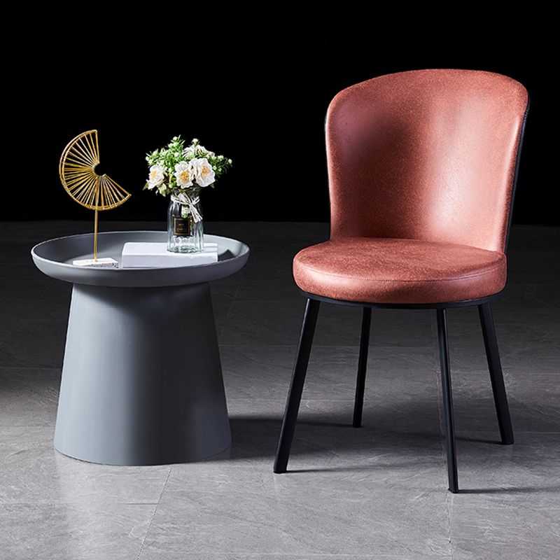 Contemporary Style Upholstered Armless Dining Chairs Solid Back Dining Chair (Set of 2) Clearhalo ' kitchen&dining_furn' 'Dining Chairs' 'Dining Tables & Seating' 'dining_chair' 'furn' 'furn_dining_chair' 'Furniture' 'furniture_dining_chair' 'Kitchen & Dining Furniture' 'kitchen' 1200x1200_86a1d666-0bf1-4b1f-8f99-ad7891bce7d6