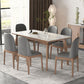 Rectangle Solid Wood Legs Table Contemporary Stone Dining Table for Dining Room Clearhalo 'Dining Tables & Seating' 'Dining Tables' 'dining_table' 'furn' 'furn_dining_table' 'Furniture' 'Kitchen & Dining Furniture' 1200x1200_86a3f756-f33c-41ea-bbcb-c437124ce728