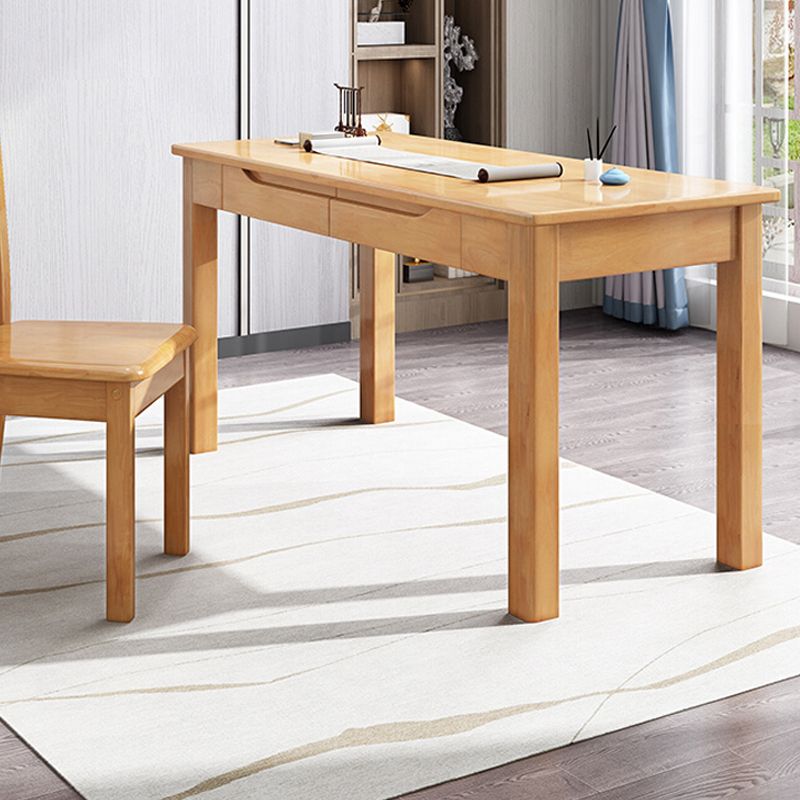 21" Wide Contemporary Writing Desk Rubberwood Solid Wood Office Desk Clearhalo 'furn' 'furn_office_desk' 'Furniture' 'Office Desks' 'Office Furniture' 'office_desk' 1200x1200_86a3fa78-9f04-4d6f-bc63-4b59f76c2c75