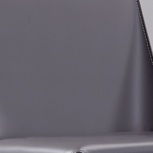 Modern Leather Restaurant Side Chair Solid Back Dining Armless Chair Clearhalo ' kitchen&dining_furn' 'Dining Chairs' 'Dining Tables & Seating' 'dining_chair' 'furn' 'furn_dining_chair' 'Furniture' 'furniture_dining_chair' 'Kitchen & Dining Furniture' 'kitchen' 1200x1200_86a40957-166c-416b-8c72-d429e50a4758