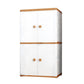 Contemporary Style Wardrobe Armoire Plastic Non-Hanging Armoire with Door